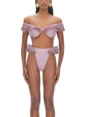 Andrea Iyamah Lilac Bikini Bottoms, $100, NWT, Size US Large, #2290